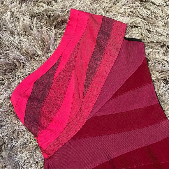 Herve Leger Eliana One Shoulder Bandage Dress - Picture 5 of 13